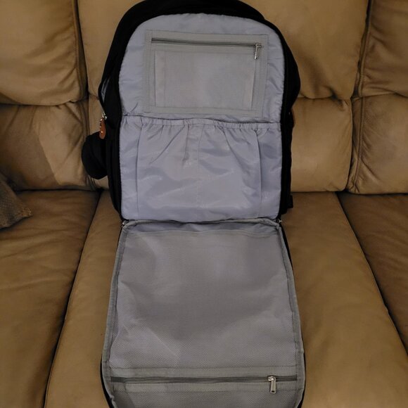 BabbleRoo Original Diaper Bag Backpack - Black - EUC - Picture 3 of 7